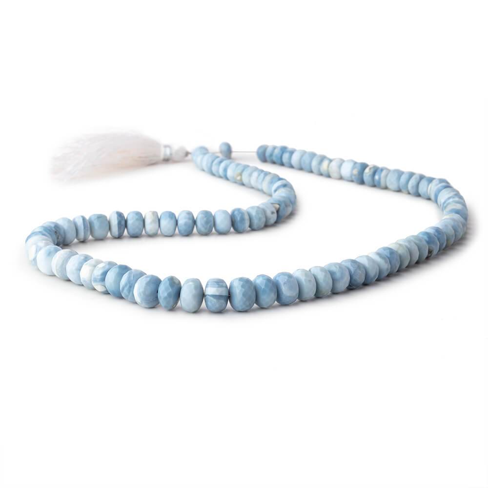 6-9mm Owyhee Blue Opal Faceted Rondelle Beads 18 inch 93 pieces (ONLINE ORDER ONLY)