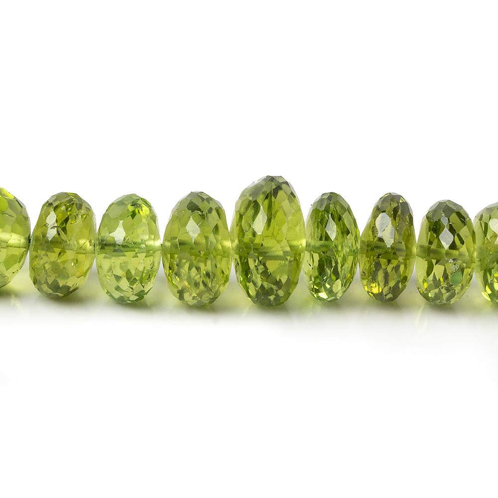 6-7mm Peridot Faceted Rondelle Beads 15 inch 96 pieces AAA Grade (ONLINE ORDER ONLY)