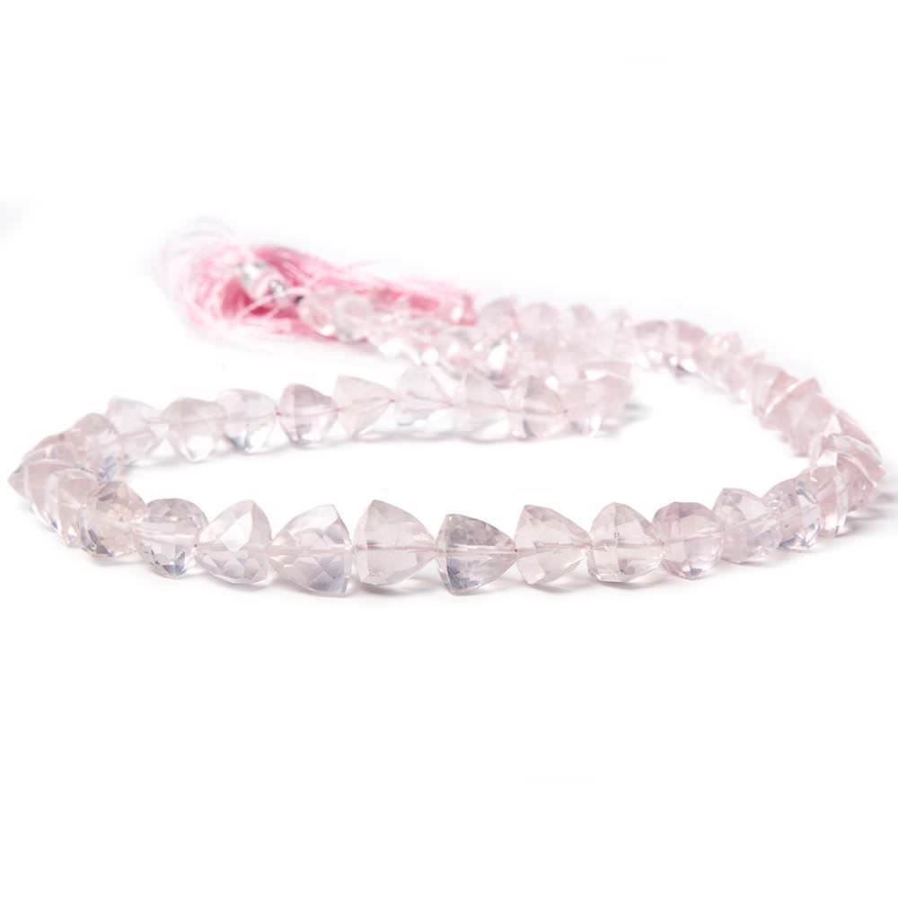 6-9mm Rose Quartz Straight Drilled Trillion Beads 15 inch 56 pieces (ONLINE ORDER ONLY)