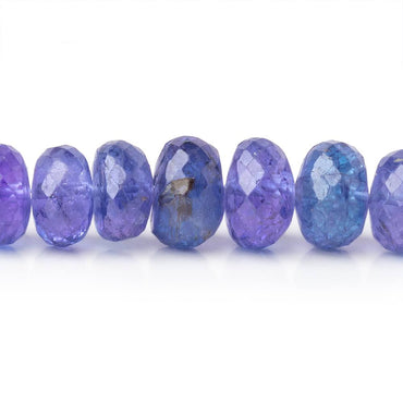 6-9mm Tanzanite Faceted Rondelle Beads 18 inch 106 pieces AAA (ONLINE ORDER ONLY)