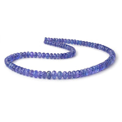6-9mm Tanzanite Faceted Rondelle Beads 18 inch 106 pieces AAA (ONLINE ORDER ONLY)