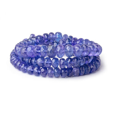 6-9mm Tanzanite Faceted Rondelle Beads 18 inch 106 pieces AAA (ONLINE ORDER ONLY)