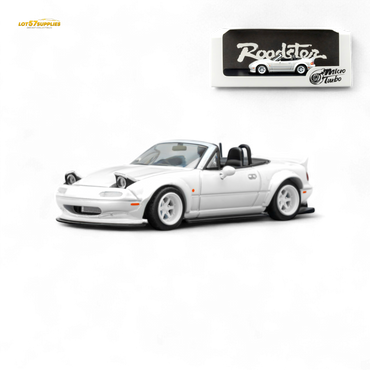 (Pre-Order) Microturbo Custom MX5 Rocket Bunny - Metallic White 1:64 (ONLINE ORDER ONLY)