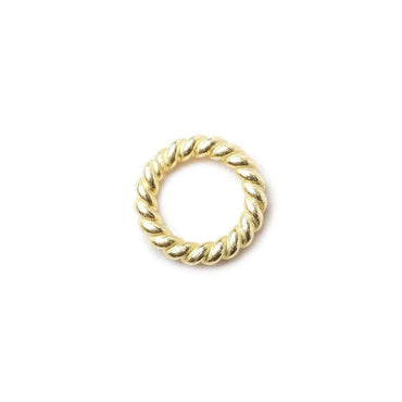 6 mm Twisted Vermeil Jumpring 25 rings per bag (ONLINE ORDER ONLY)
