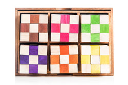 6 Snake Cube - Color Variety Set - Same Configuration (Online Order Only)