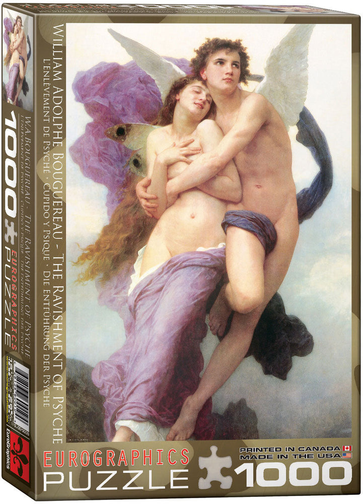 Puzzle: Fine Art Masterpieces - The Ravishment of Psyche by William Adolphe Bouguereau (ONLINE ORDER ONLY)