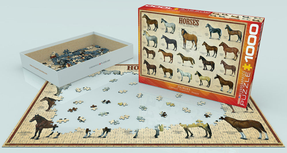 Puzzle: Animal Charts - Horses (ONLINE ORDER ONLY)