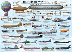 Puzzle: Sea & Land Transportation - History of Aviation (ONLINE ORDER ONLY)