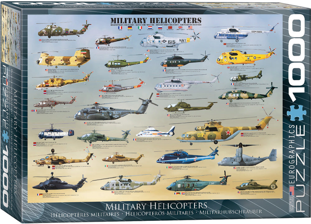Puzzle: Sea & Land Transportation - Military Helicopters (ONLINE ORDER ONLY)