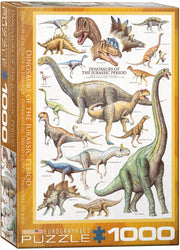Puzzle: Natural History Charts - Dinosaurs of the Jurassic Period (ONLINE ORDER ONLY)