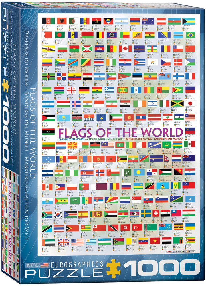 Puzzle: Maps & Flags - Flags of the World (ONLINE ORDER ONLY)