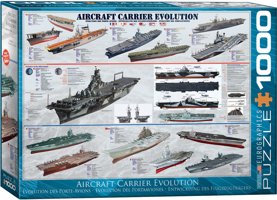 Puzzle: Sea & Land Transportation - Aircraft Carrier Evolution (ONLINE ORDER ONLY)