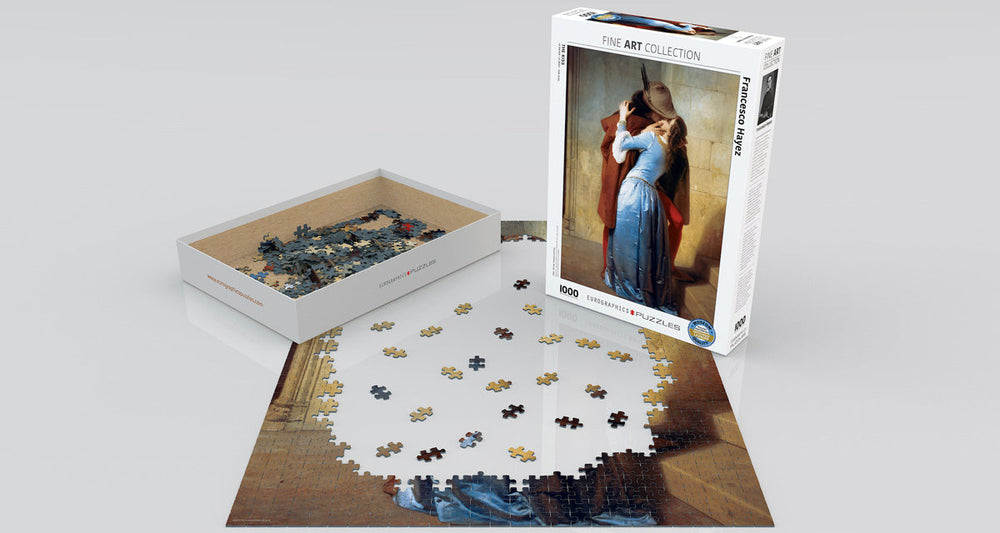 Puzzle: Fine Art Masterpieces - The Kiss by Francesco Hayez (ONLINE ORDER ONLY)