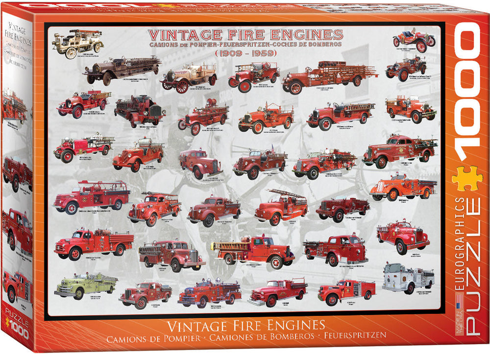 Puzzle: Sea & Land Transportation - Vintage Fire Engines (ONLINE ORDER ONLY)