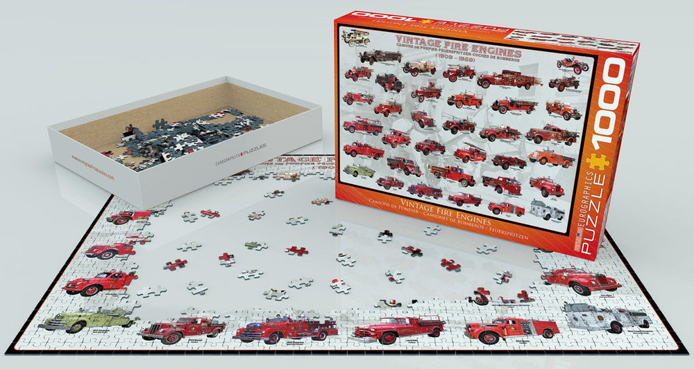 Puzzle: Sea & Land Transportation - Vintage Fire Engines (ONLINE ORDER ONLY)
