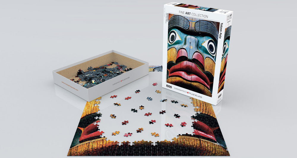 Puzzle: Fine Art Masterpieces - Totem Pole Comox Valley BC by Kirs Krug (ONLINE ORDER ONLY)