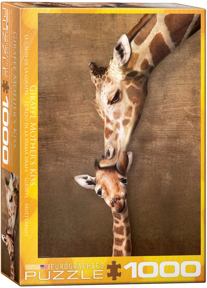 Puzzle: Animal Life Photography - Giraffe Mother's Kiss (ONLINE ORDER ONLY)