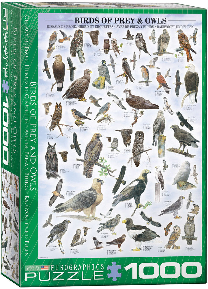 Puzzle: Animal Charts - Birds of Prey and Owls (ONLINE ORDER ONLY)