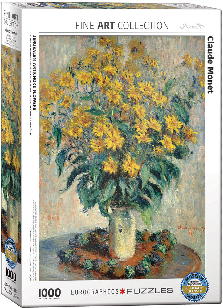 Puzzle: Fine Art Masterpieces - Jerusalem Artichoke Flowers by Claude Monet (ONLINE ORDER ONLY)