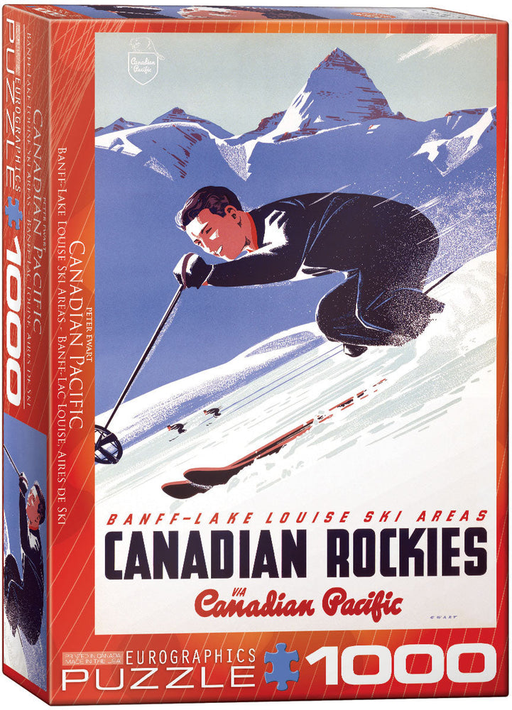 Puzzle: Canadian Vintage Art - Banff Lake Louise Ski Areas (ONLINE ORDER ONLY)