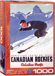 Puzzle: Canadian Vintage Art - Banff Lake Louise Ski Areas (ONLINE ORDER ONLY)
