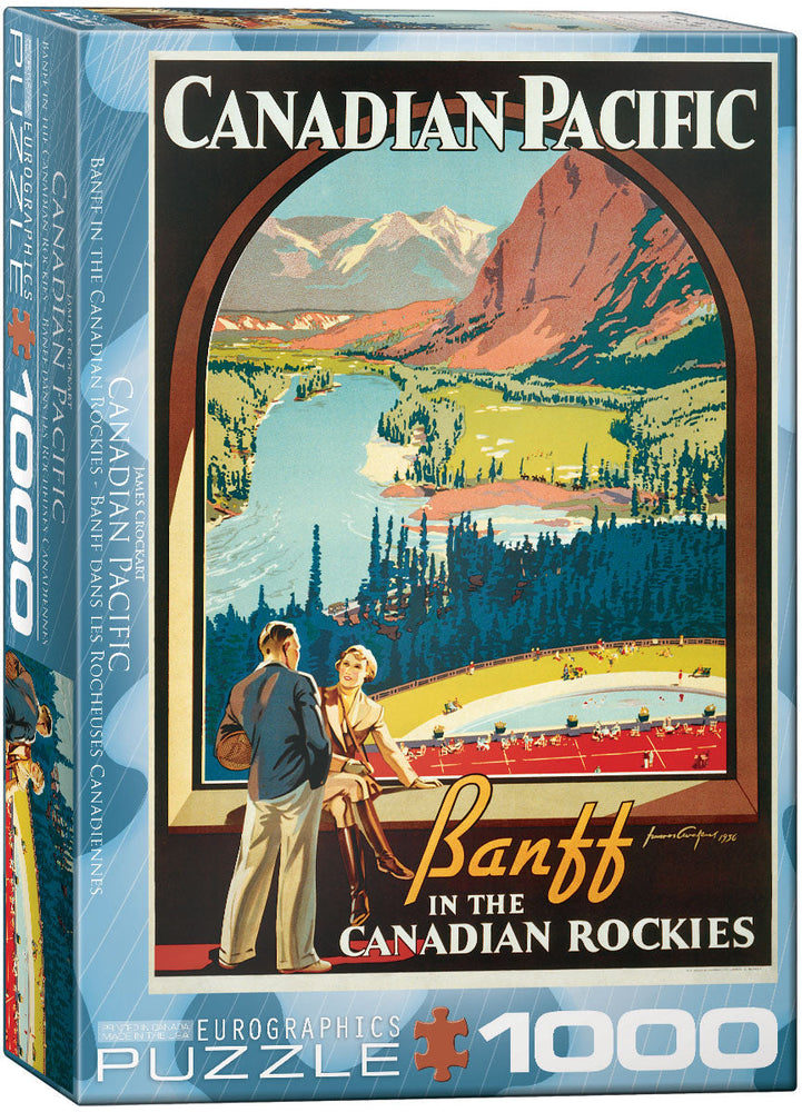 Puzzle: Canadian Vintage Art - Banff in the Canadian Rockies (ONLINE ORDER ONLY)