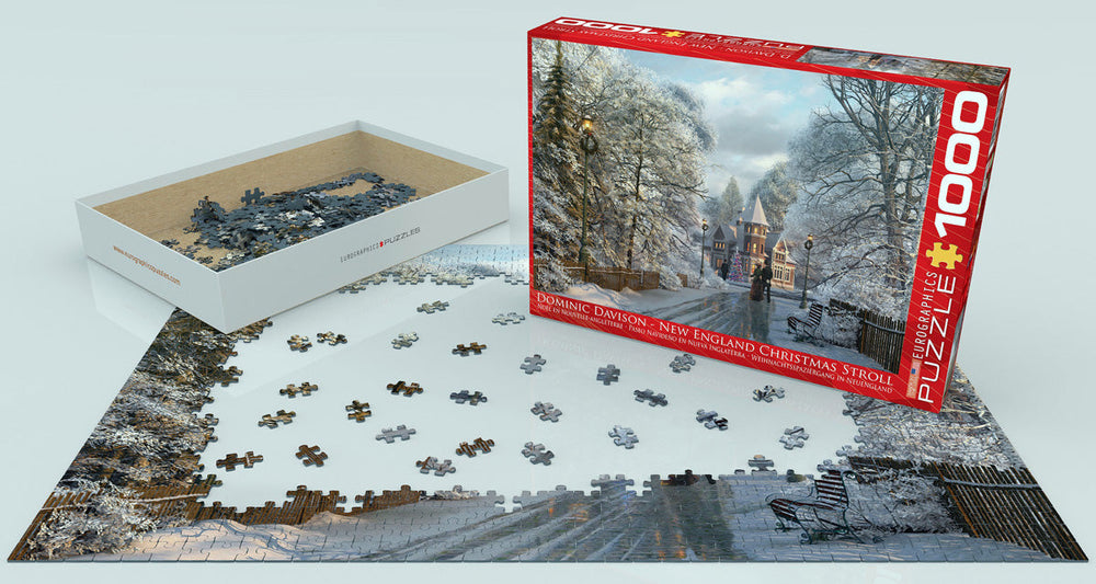 Puzzle: Christmas - Seasonal - New England Christmas Stroll by Dominic Davison (ONLINE ORDER ONLY)