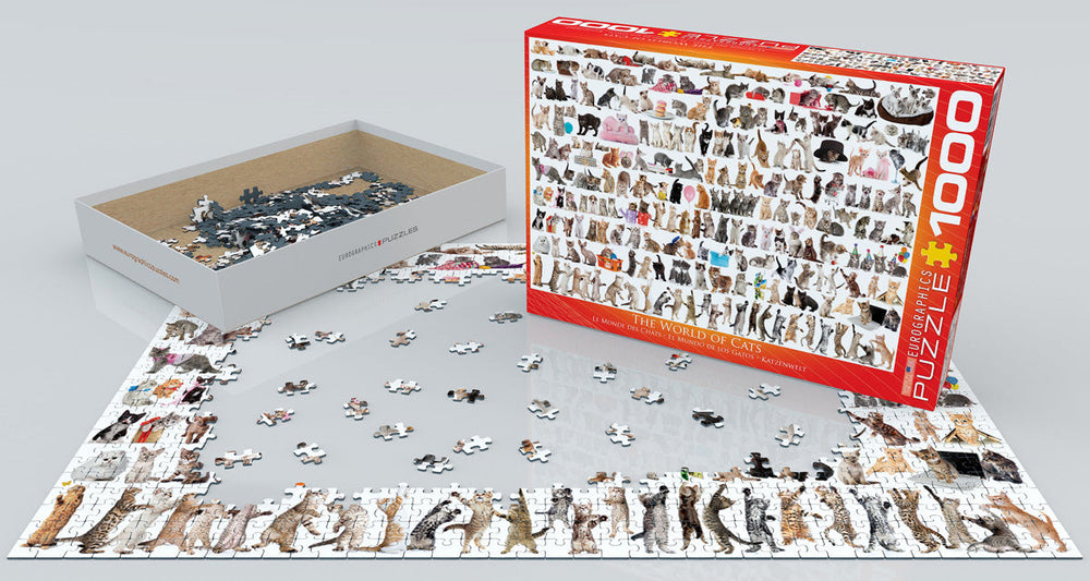 Puzzle: Animal Charts - The World of Cats (ONLINE ORDER ONLY)