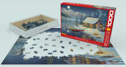 Puzzle: Artist Series - A Cozy Christmas by Sam Timm (ONLINE ORDER ONLY)