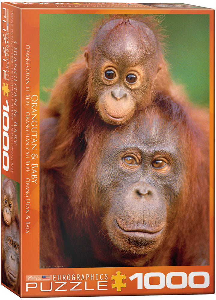 Puzzle: Animal Life Photography - Orangutan & Baby (ONLINE ORDER ONLY)