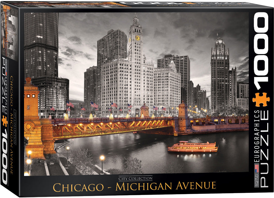 Puzzle: City Collection - Chicago Michigan Avenue (ONLINE ORDER ONLY)