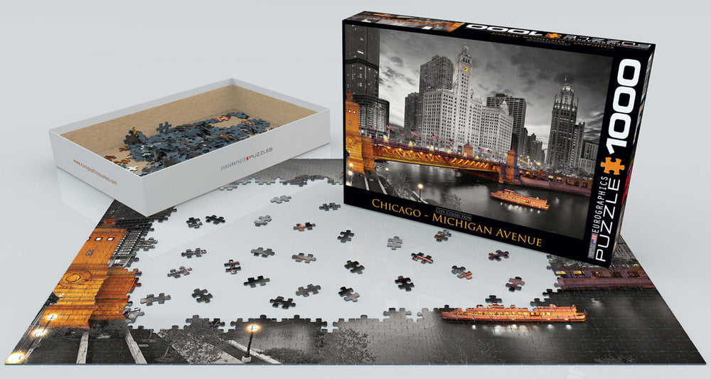 Puzzle: City Collection - Chicago Michigan Avenue (ONLINE ORDER ONLY)