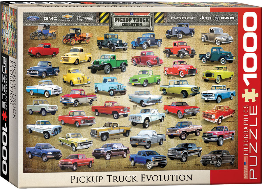 Puzzle: Automotive Evolution Charts - Pickup Truck Evolution (ONLINE ORDER ONLY)