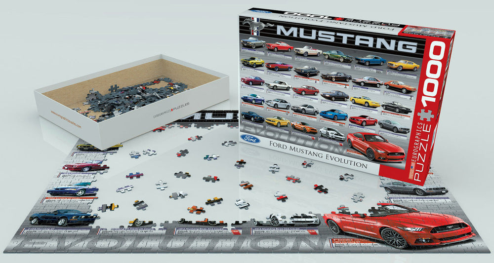 Puzzle: Automotive Evolution Charts - Ford Mustang Evolution (ONLINE ORDER ONLY)