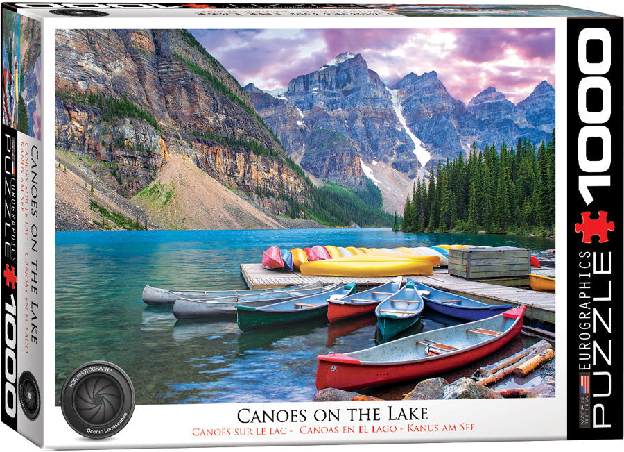 Puzzle: HDR Photography - Canoes on the Lake (ONLINE ORDER ONLY)