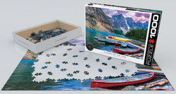 Puzzle: HDR Photography - Canoes on the Lake (ONLINE ORDER ONLY)