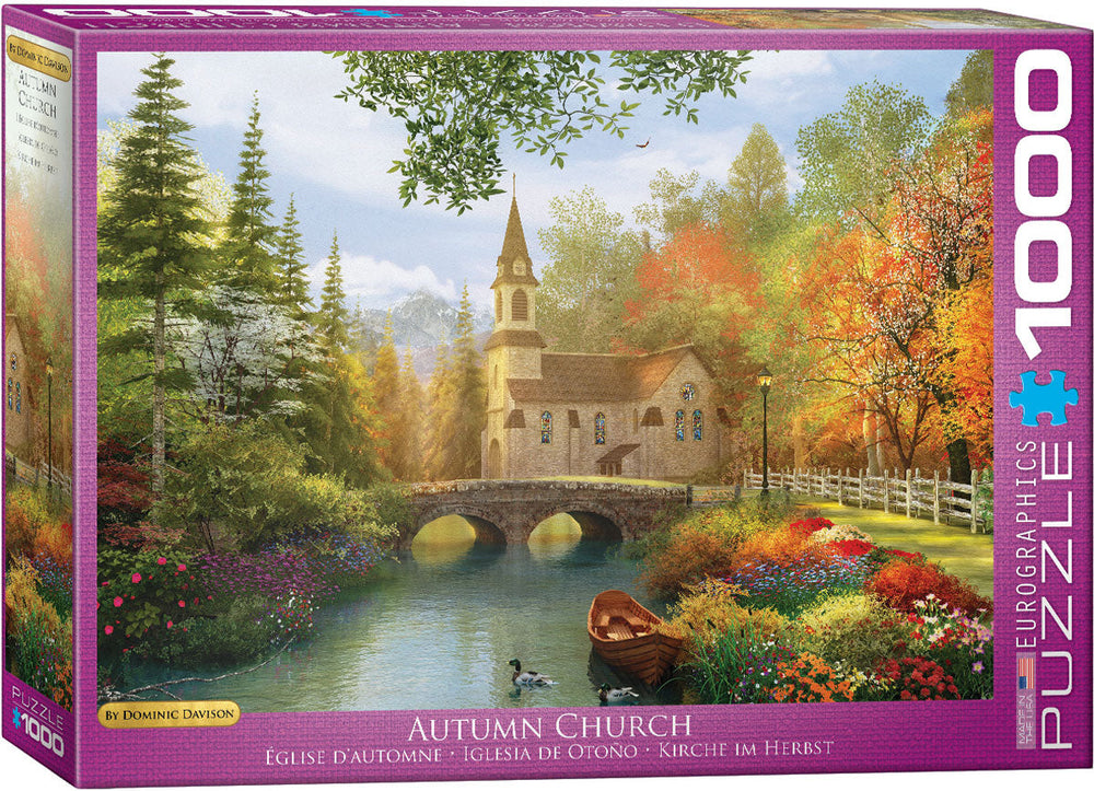 Puzzle: Artist Series - Autumn Church by Dominic Davison (ONLINE ORDER ONLY)