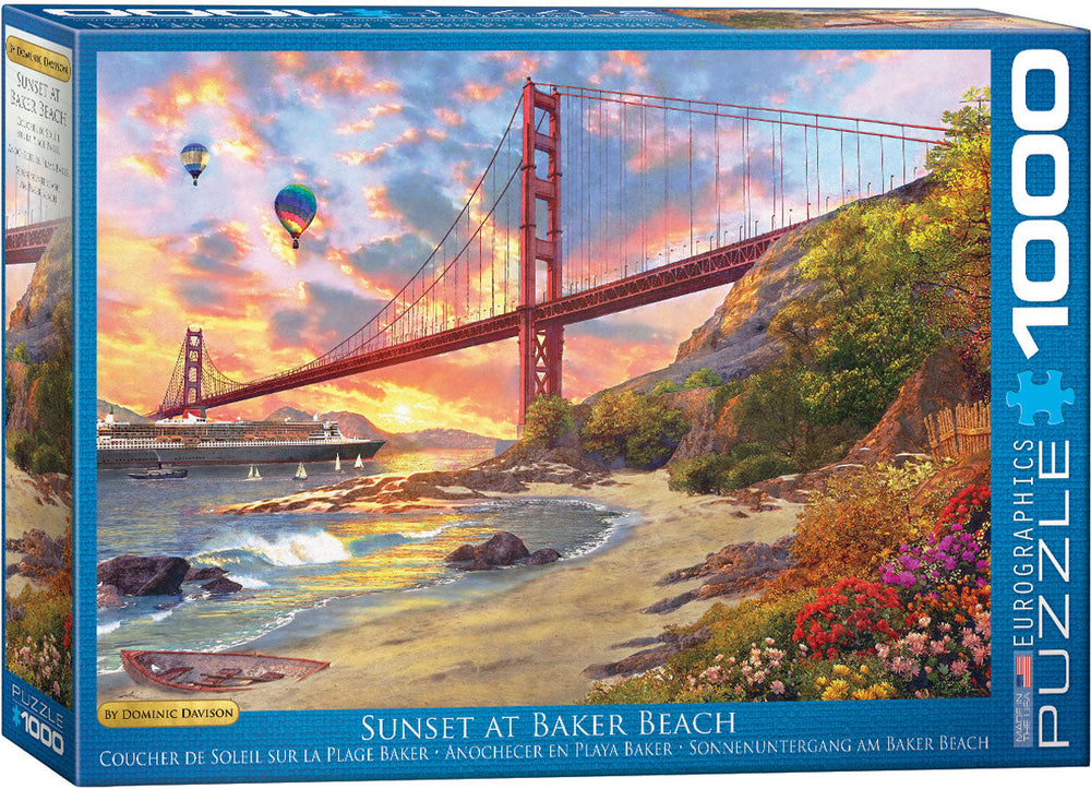 Puzzle: Artist Series - Sunset at Baker Beach by Dominic Davison (ONLINE ORDER ONLY)