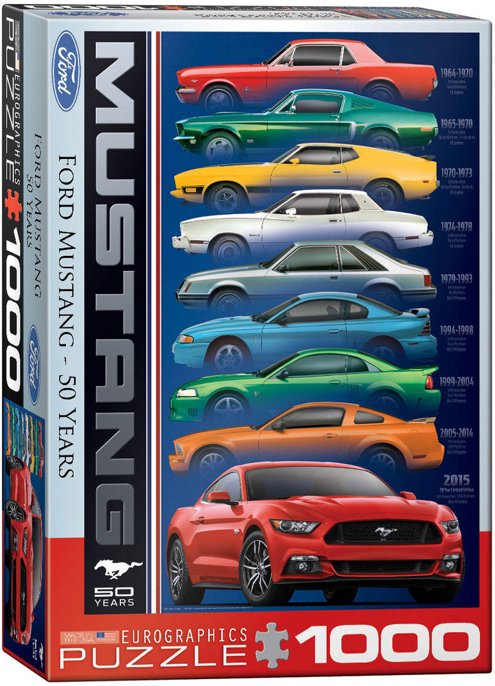 Puzzle: Automotive Evolution Charts - Ford Mustang 50 Years (ONLINE ORDER ONLY)