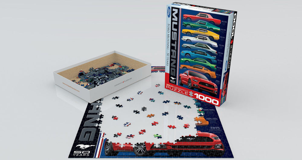 Puzzle: Automotive Evolution Charts - Ford Mustang 50 Years (ONLINE ORDER ONLY)
