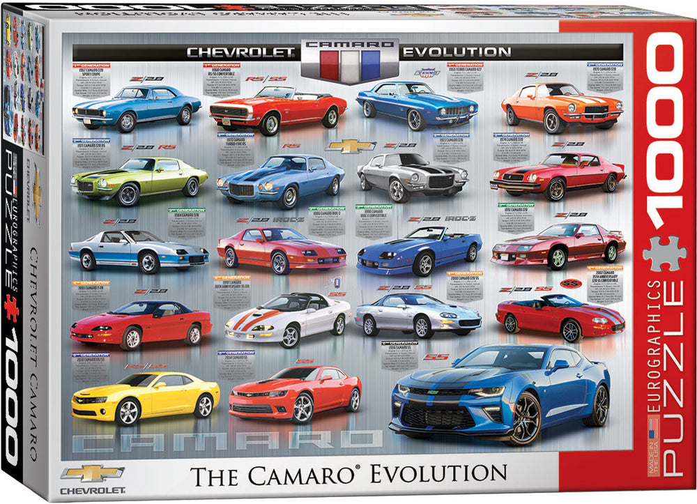 Puzzle: Automotive Evolution Charts - Chevrolet The Camaro Evolution (ONLINE ORDER ONLY)