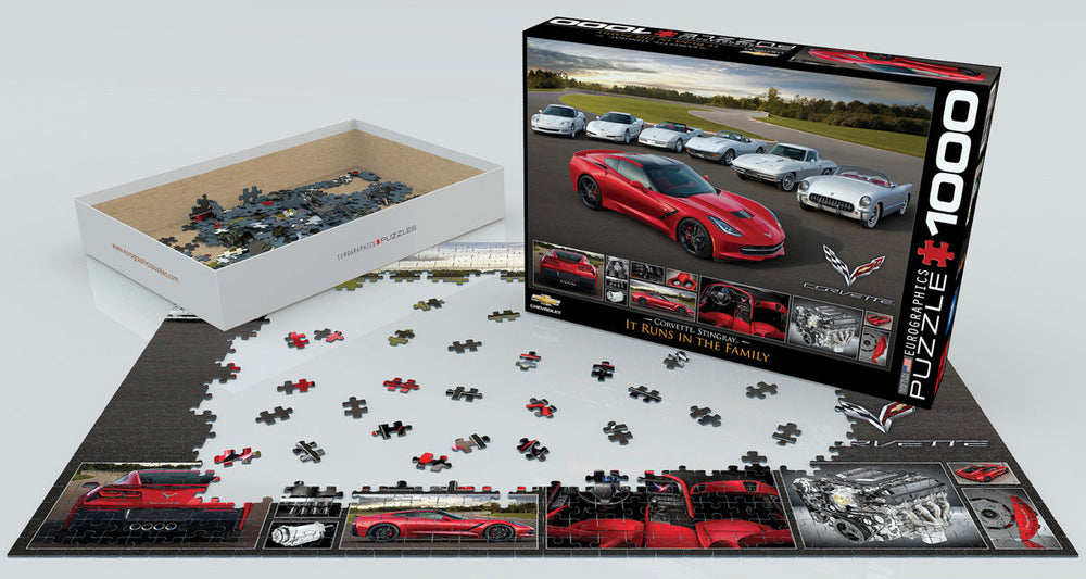 Puzzle: American Car Classics - 2014 Corvette Stingray It Runs in the Family (ONLINE ORDER ONLY)