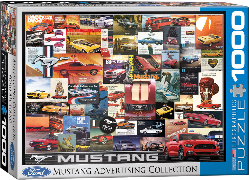 Puzzle: Vintage Car Art - Ford Mustang Advertising Collection (ONLINE ORDER ONLY)