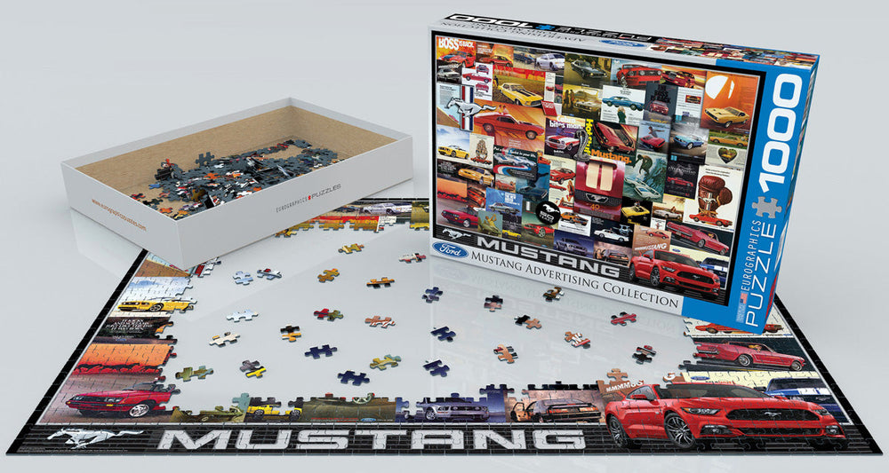 Puzzle: Vintage Car Art - Ford Mustang Advertising Collection (ONLINE ORDER ONLY)