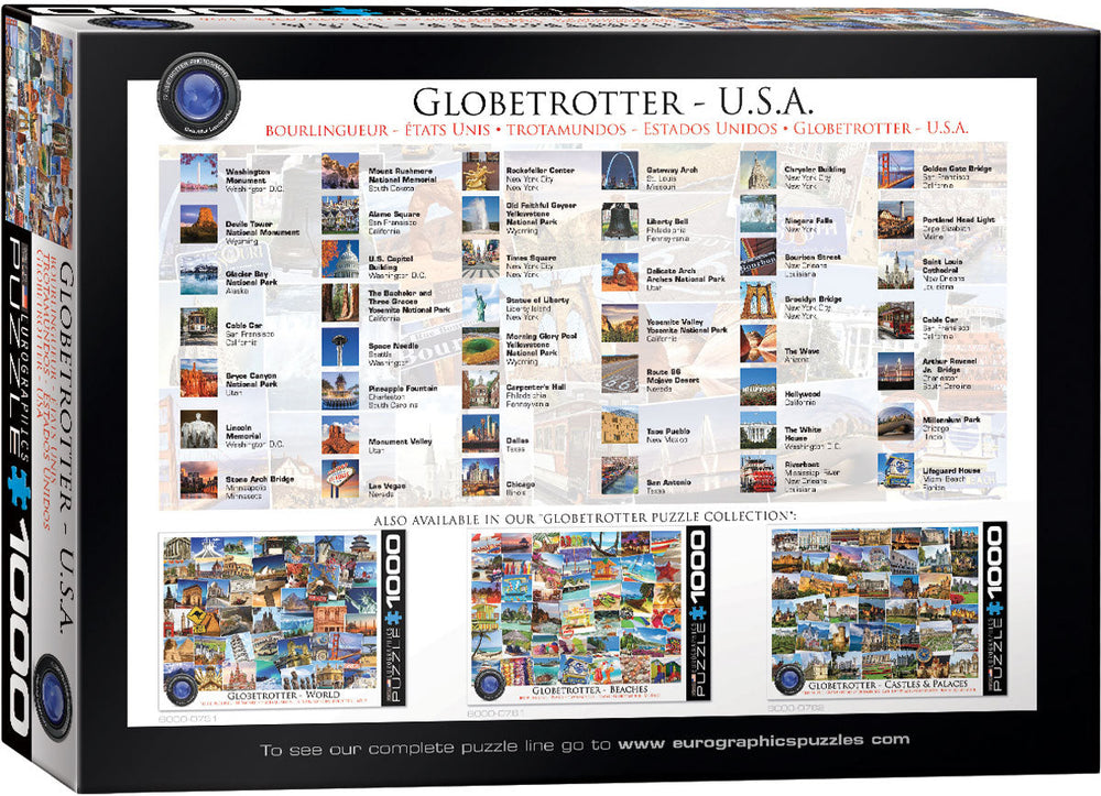 Puzzle: The Globetrotter Collection - Globetrotter USA (ONLINE ORDER ONLY)