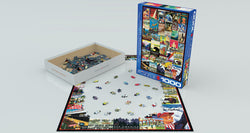 Puzzle: Vintage Art Collages - Travel USA Vintage Posters (ONLINE ORDER ONLY)
