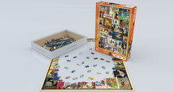 Puzzle: Vintage Art Collages - Vintage Bicycle Posters (ONLINE ORDER ONLY)