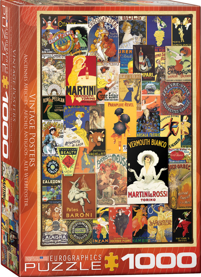Puzzle: Vintage Art Collages - Vintage Posters (ONLINE ORDER ONLY)
