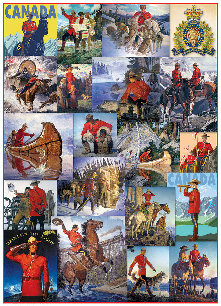 Puzzle: Canadian Vintage Art - RCMP Collage (ONLINE ORDER ONLY)