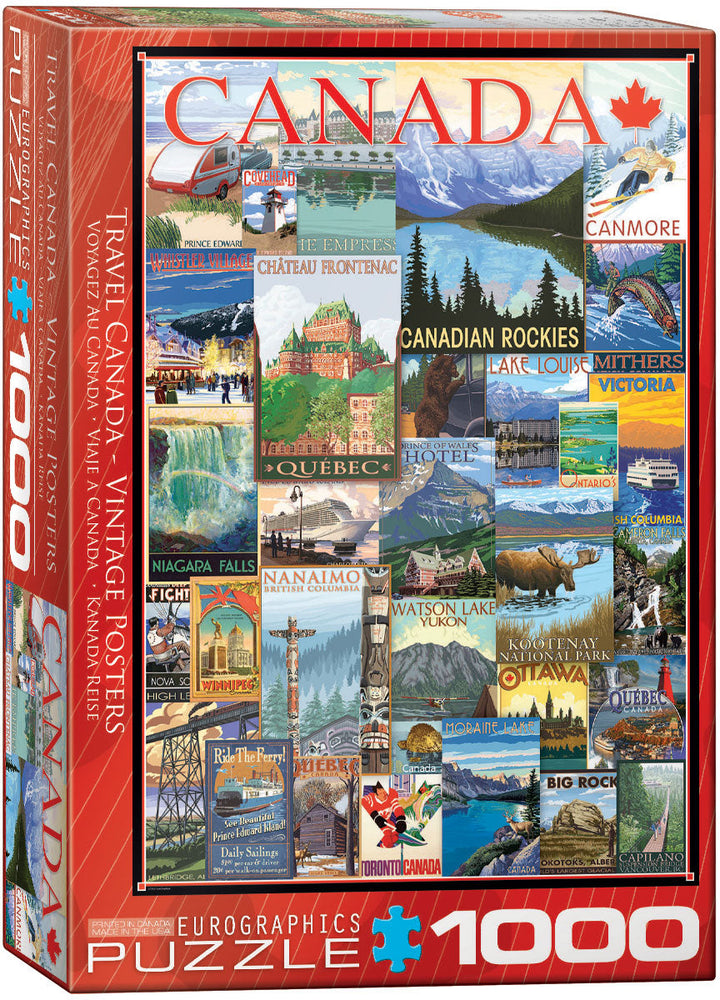 Puzzle: Canadian Vintage Art - Travel Canada Vintage Posters (ONLINE ORDER ONLY)